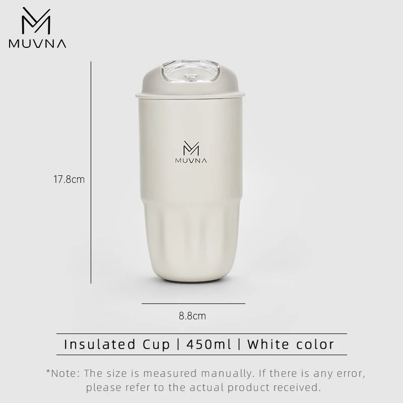 Mug Spill Proof With Lid Car Thermos Cup White