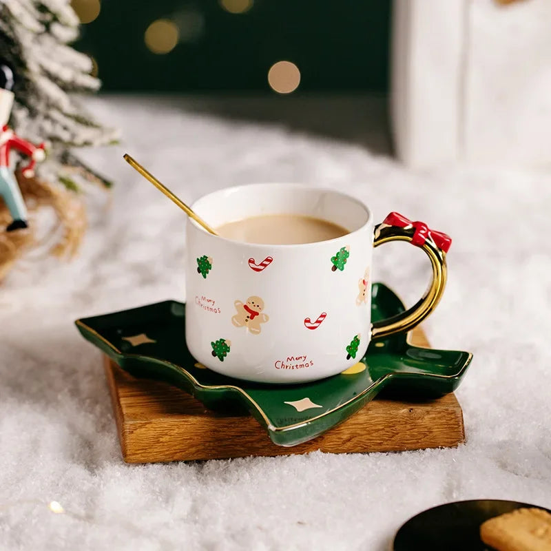 Ins Christmas Gift Ceramic Exquisite Coffee Cup