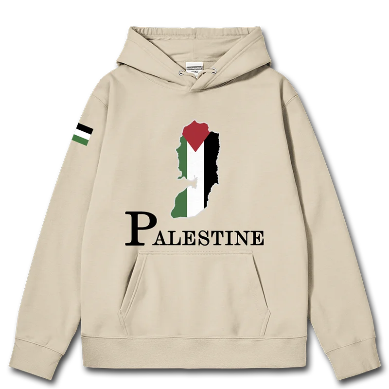 Palestine National Map mens hoodies