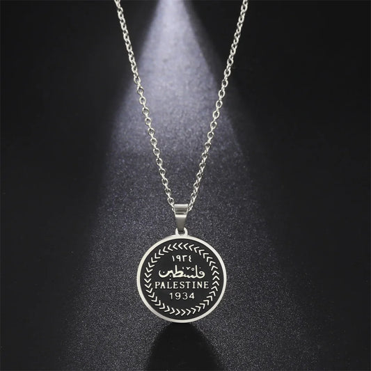 Palestine Pendant Necklaces Stainless Stee