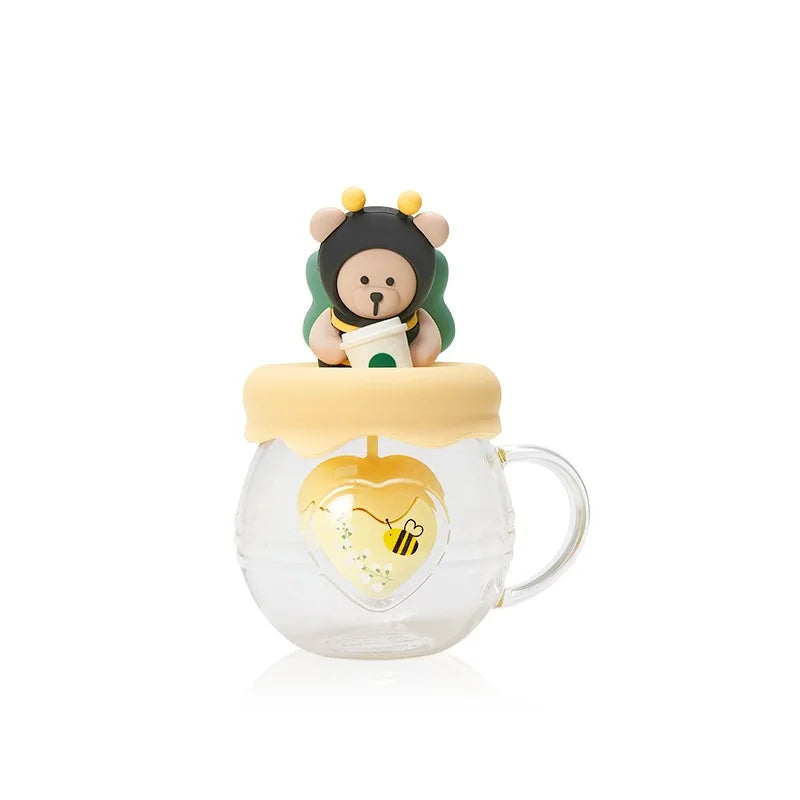 New Creative Cartoon Bee Tea Cup with Lid