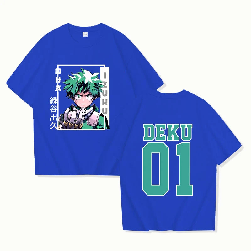 Print FHot Deku Funny Summer T-Shirt Harajuku Anime