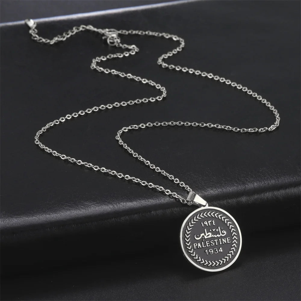 Palestine Pendant Necklaces Stainless Stee