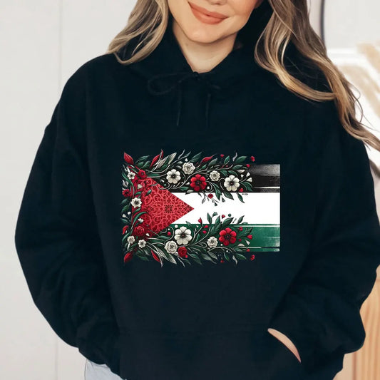 Palestine Hoodie Fashion Women