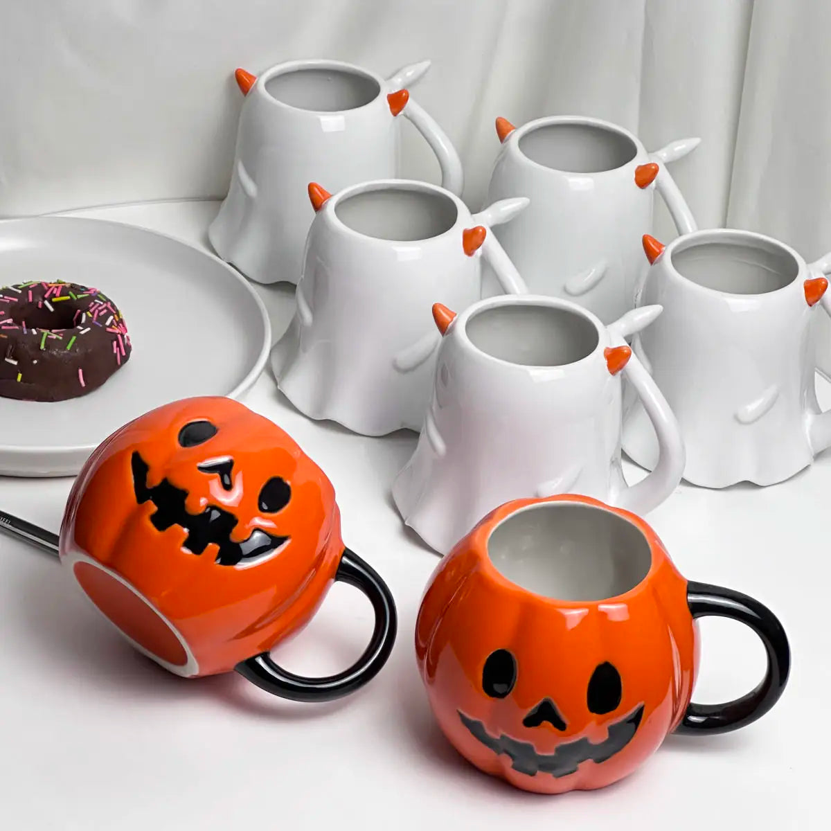 Halloween Cute Funny Little Ghost Water  Mug