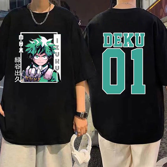 Print FHot Deku Funny Summer T-Shirt Harajuku Anime