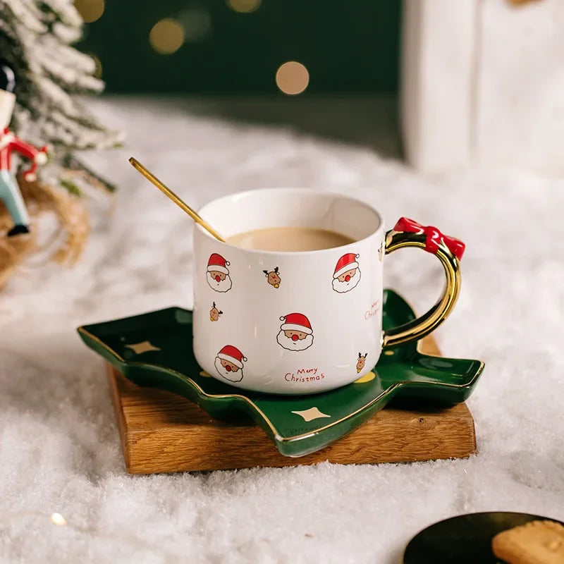 Ins Christmas Gift Ceramic Exquisite Coffee Cup