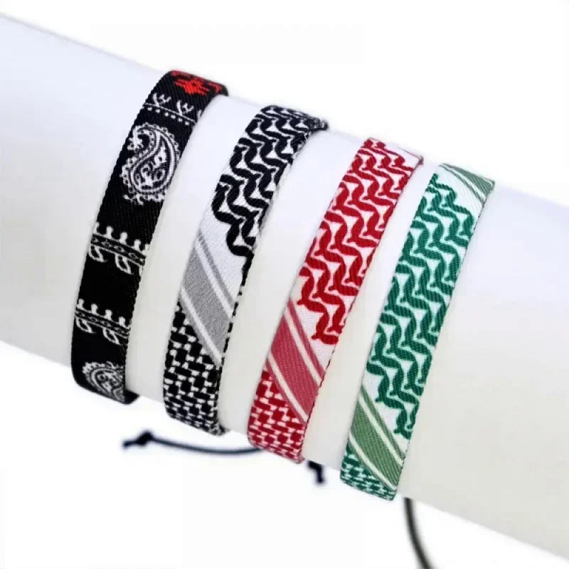 Palestinian keffiyeh bracelet