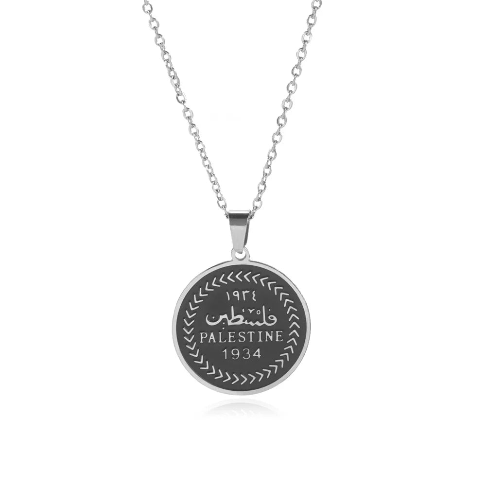 Palestine Pendant Necklaces Stainless Stee