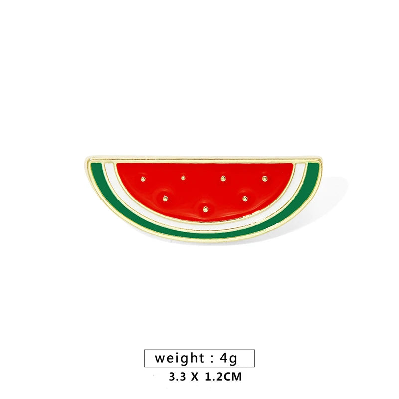 Stainless Steel Geometric Handala Boy Brooch Pin Badge Watermelon Backpack Personalized Charm Jewelry Accessories for Women Men