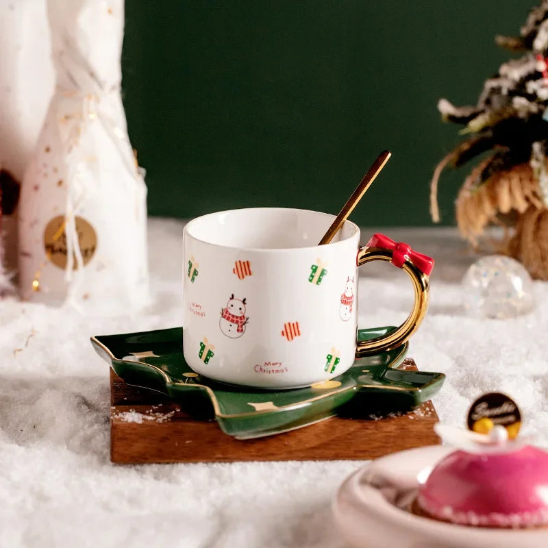 Ins Christmas Gift Ceramic Exquisite Coffee Cup