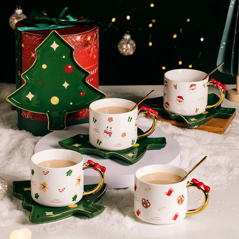 Ins Christmas Gift Ceramic Exquisite Coffee Cup