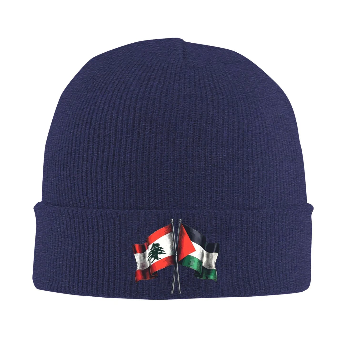 Palestined and Lebanon Flags Hats Autumn Winter Beanie Warm