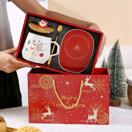 Christmas Gift Set: Warm 55℃ Ceramic Mug