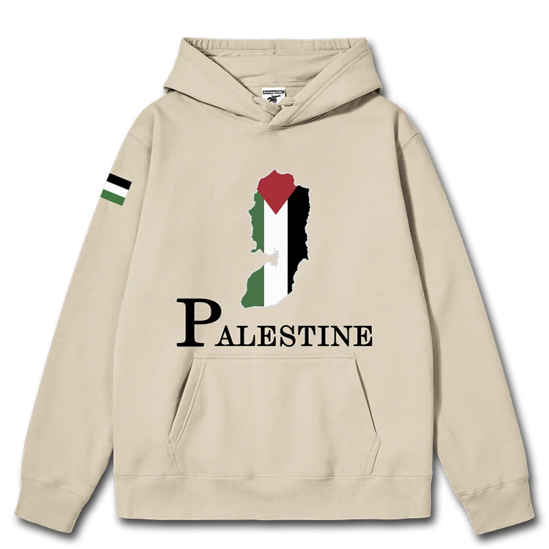 Palestine National Map mens hoodies