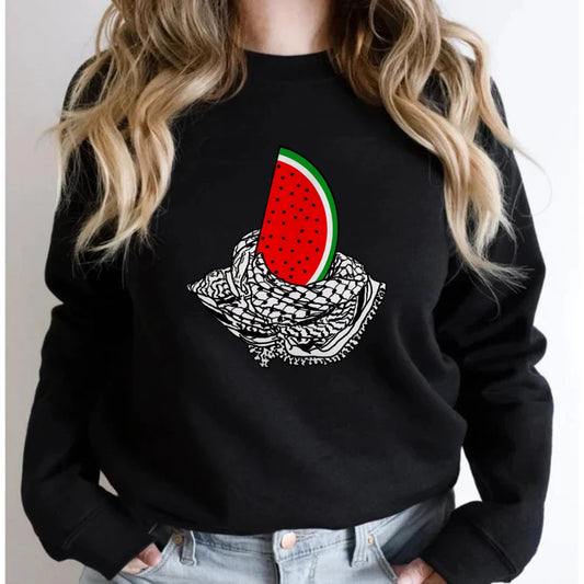 Watermelon Sweatshirt A Peace and Love Hoodie