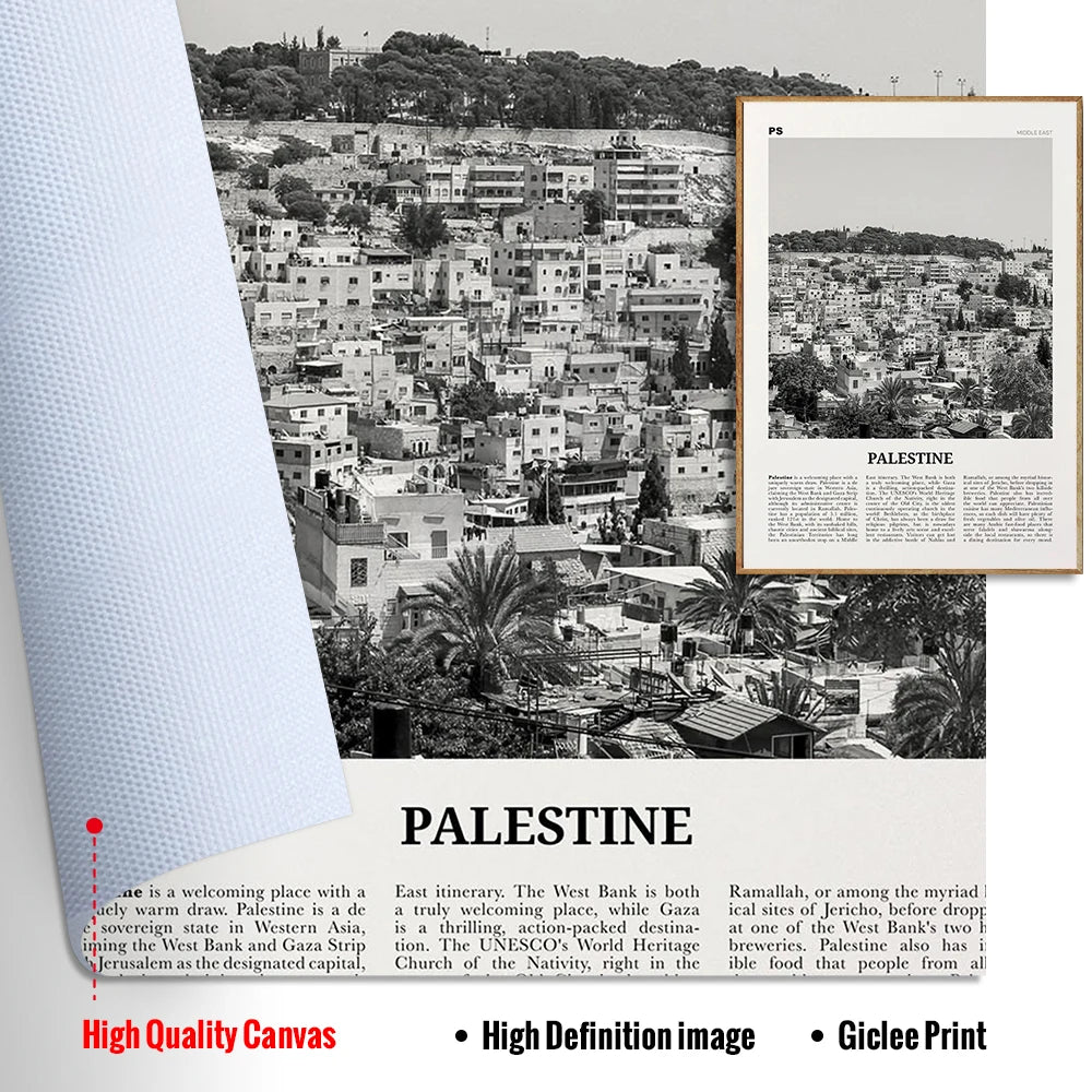 Palestine Lebanon Prints Middle East City Travel Photo