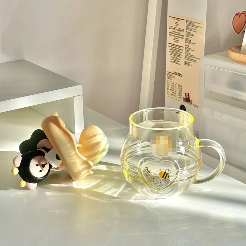 New Creative Cartoon Bee Tea Cup with Lid