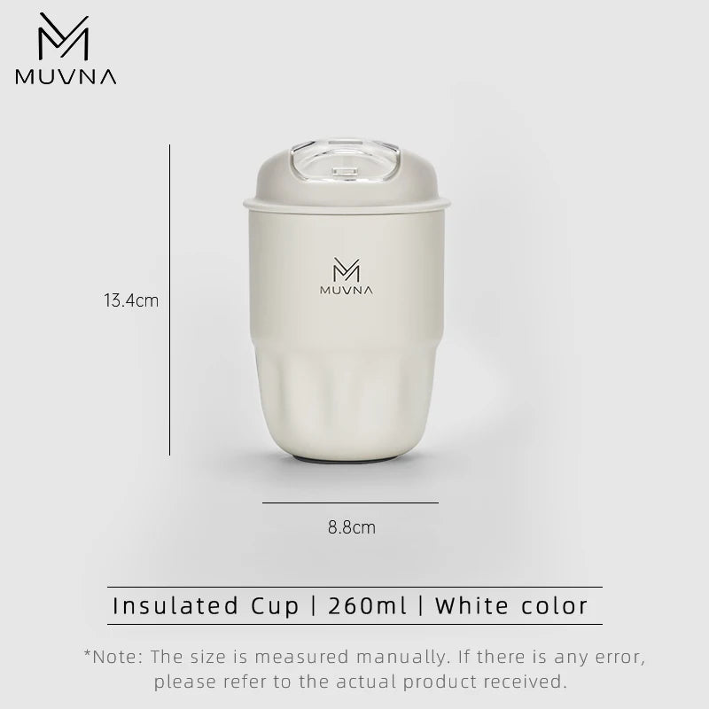 Mug Spill Proof With Lid Car Thermos Cup White