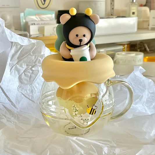 New Creative Cartoon Bee Tea Cup with Lid