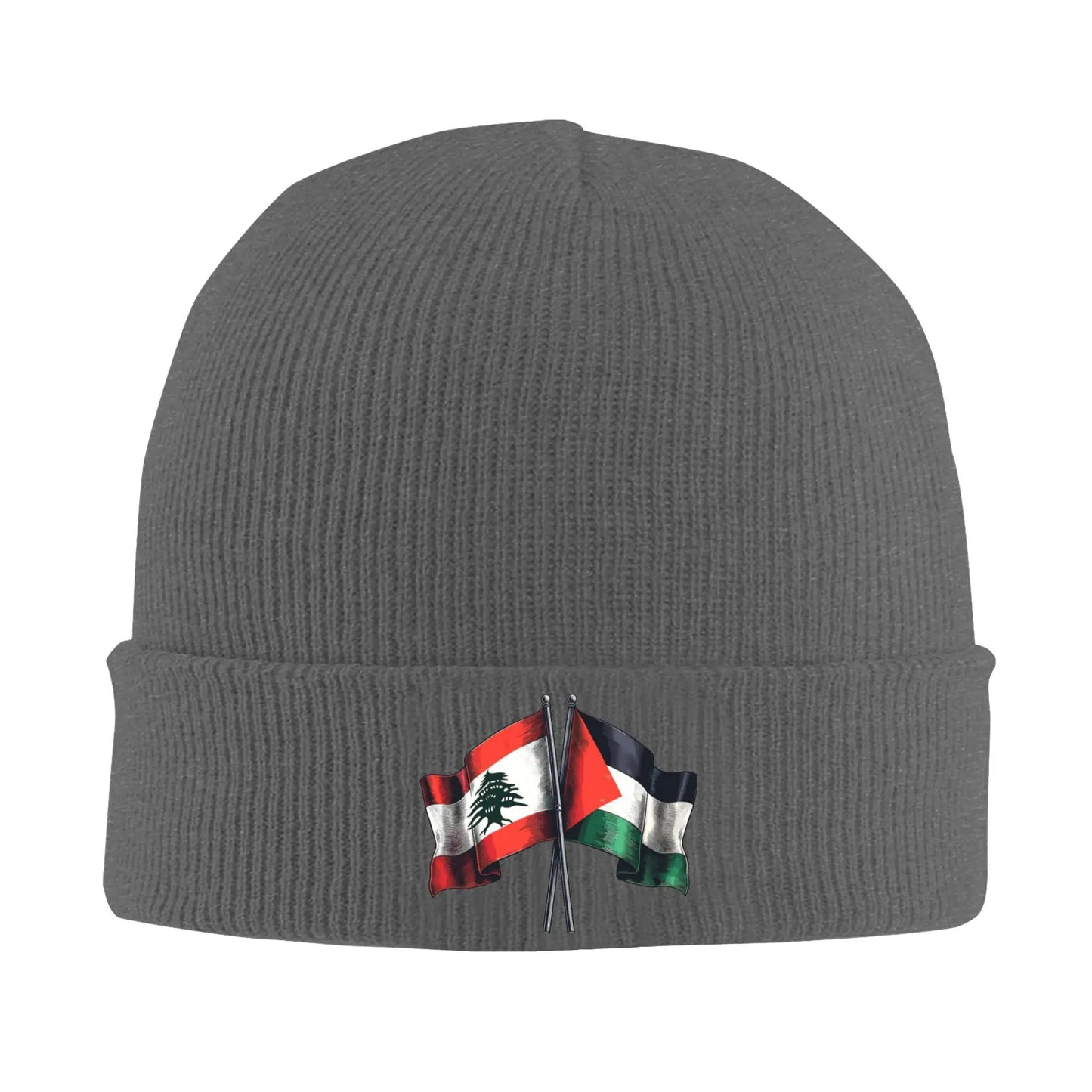 Palestined and Lebanon Flags Hats Autumn Winter Beanie Warm