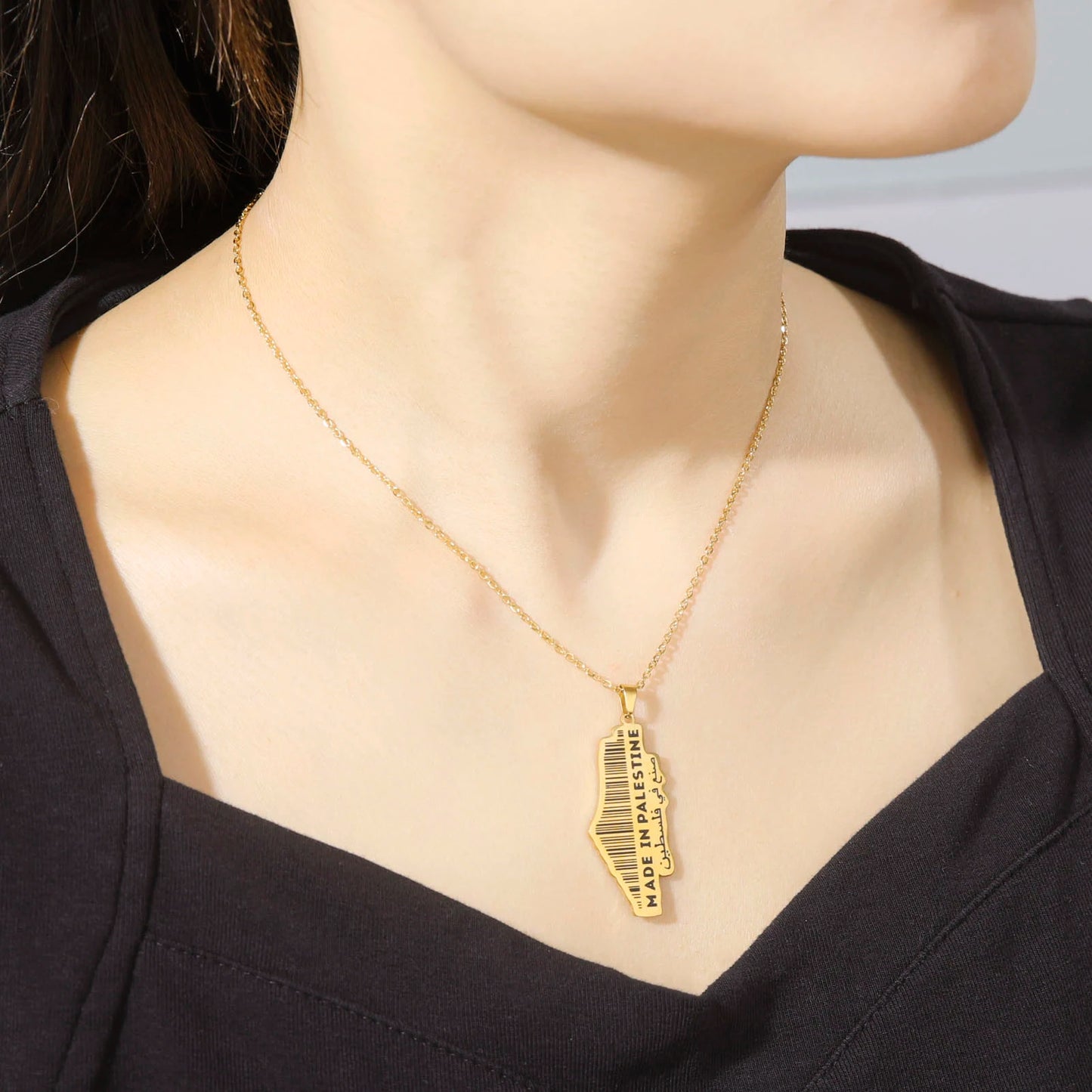 palestine Pendant Necklace